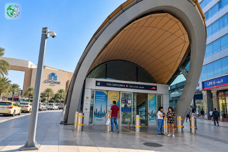 City Centre Deira Metro Station entrance in Dubai