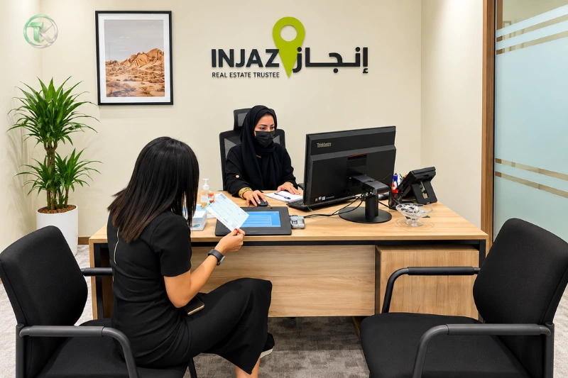 Injaz Real Estate Trustee customer consultation and document processing office