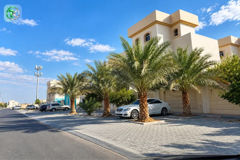 Mohammed Bin Zayed City residential villas and streets