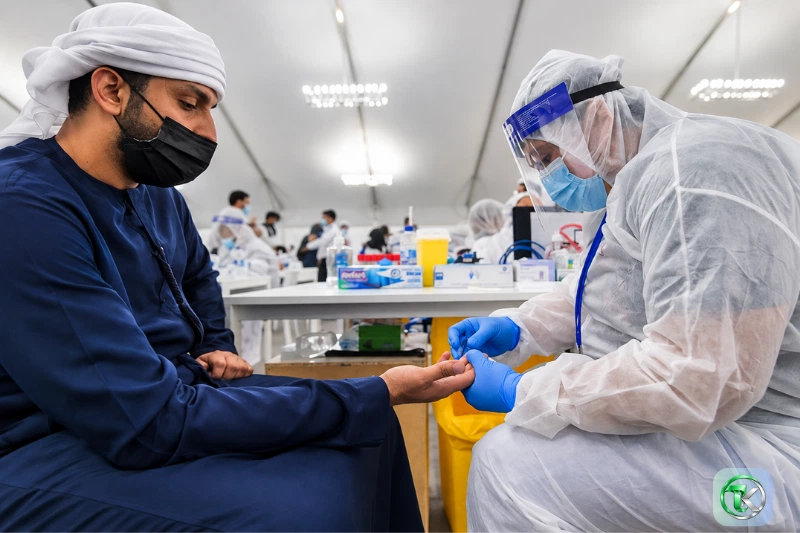 DPI test Dubai blood sample screening at a medical centre