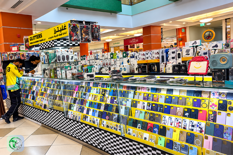 Electronics and mobile accessories shop inside Mazyad Mall, Abu Dhabi