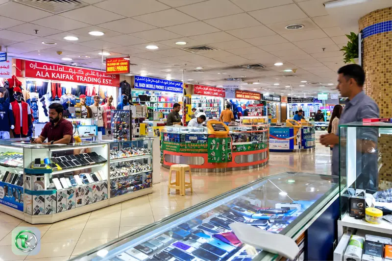 Mobile phones, laptops and electronics shop inside Rolla Mall Sharjah